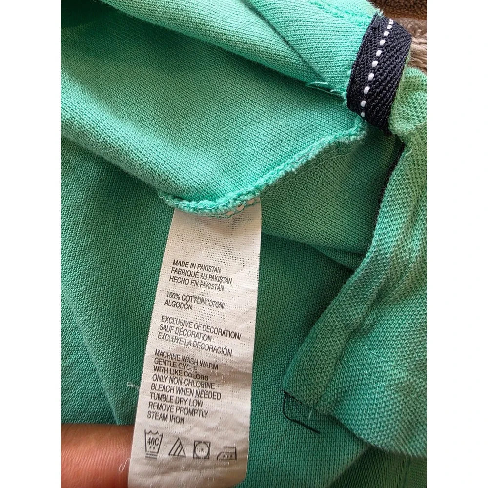 Men's sz XL Izod Heritage Polo‎ Mint Green Short Sleeve 100% Cotton Pique Shirt